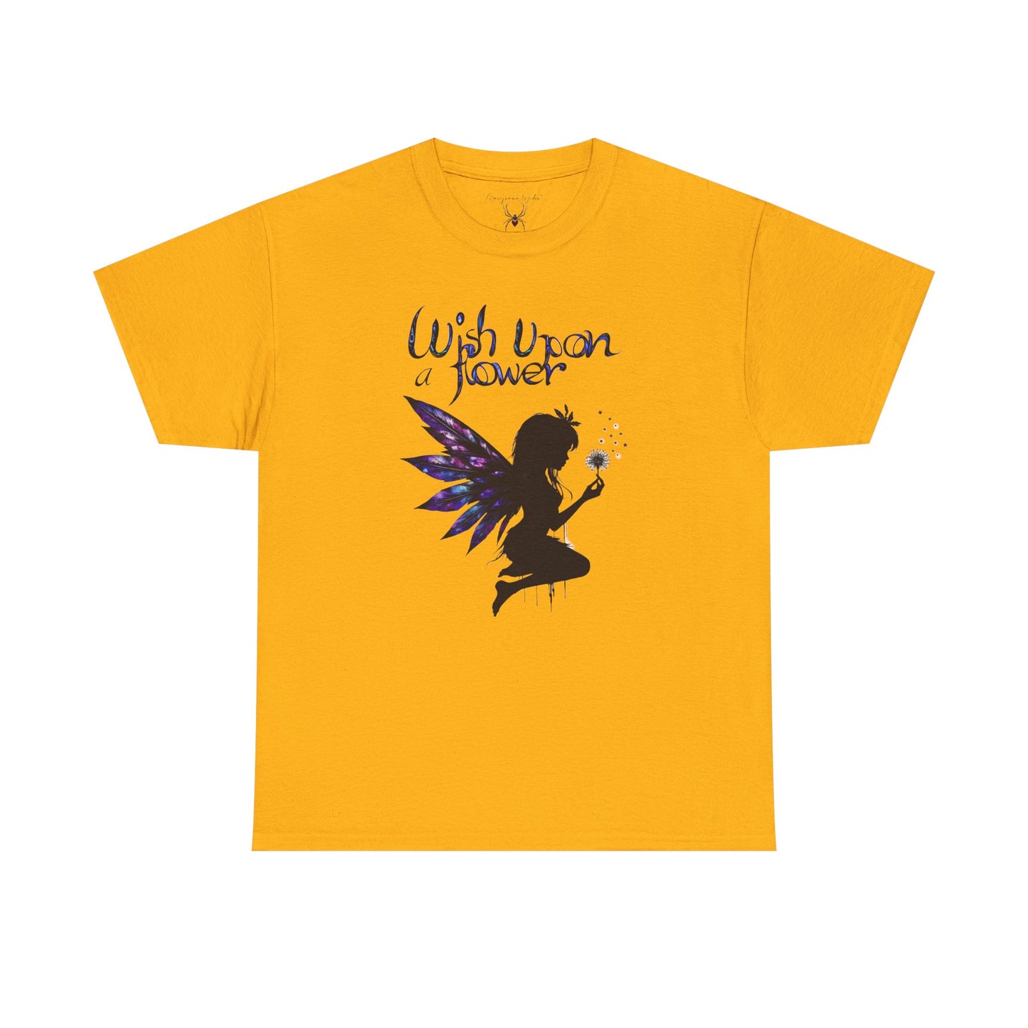 Dandelion Fairy Silhouette T‑Shirt — Wish Upon a Flower Magical Fantasy - Unisex T-shirt