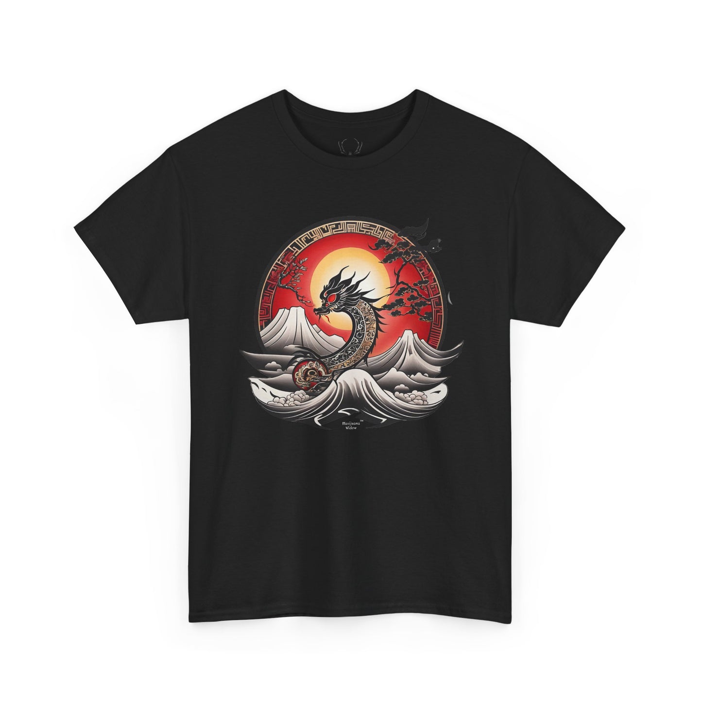 Dragon Rising — Sunset Waves Graphic Unisex T-Shirt