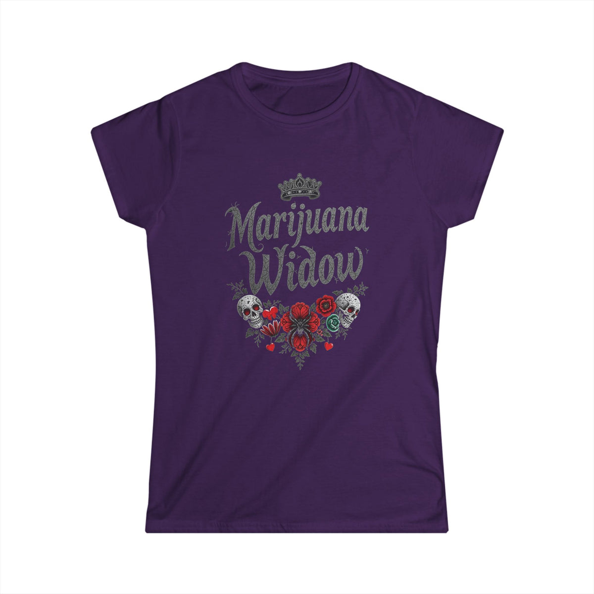 Marijuana Widow "Crowned for Life" Women's Softstyle Tee - Marijuana Widow
