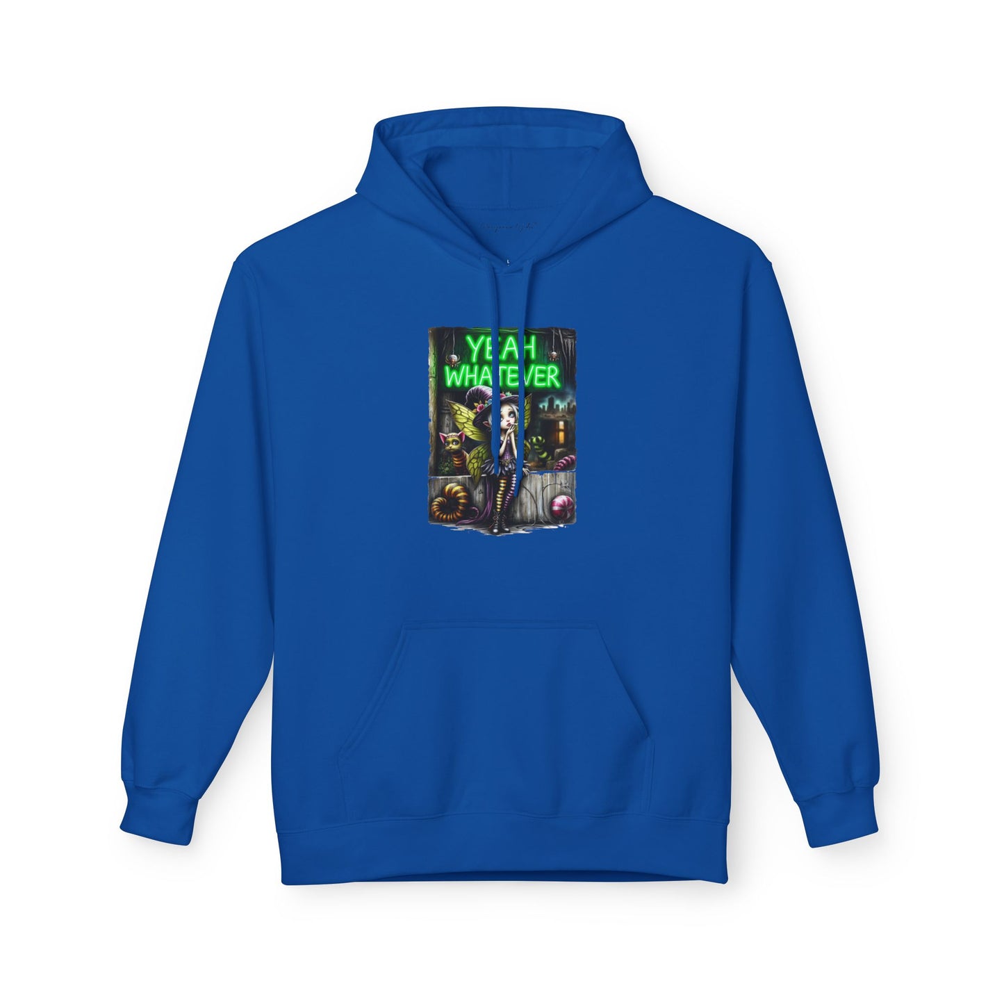 Halloween Fairy - Yeah Whatever - Graphic Unisex Hoodie — Streetwear Pullover