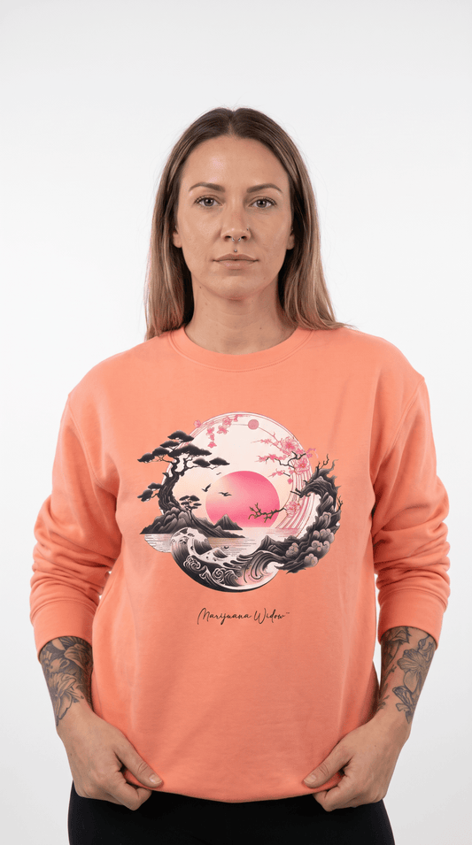 Japanese Sunset Cherry Blossom Sweatshirt