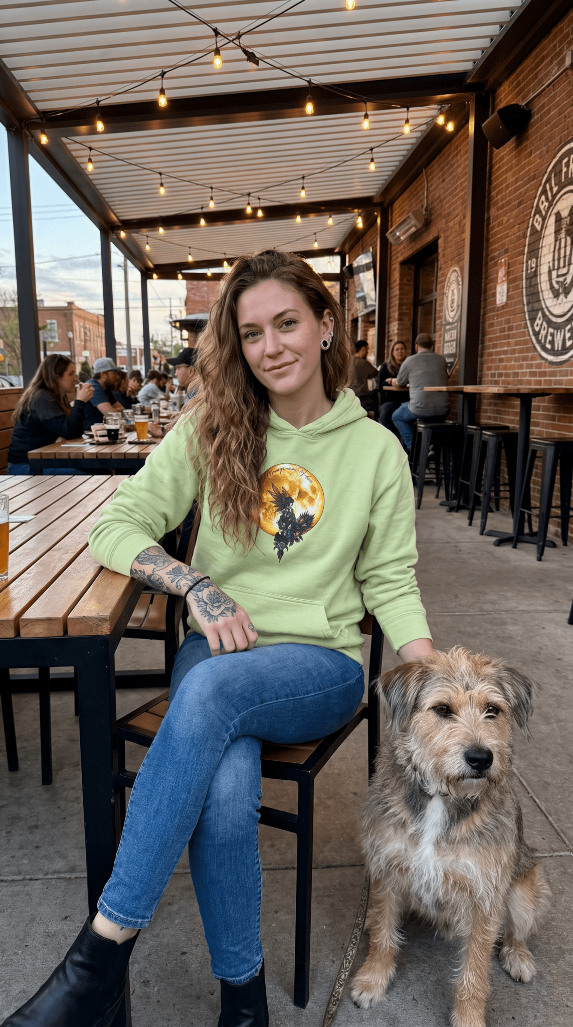 Fairy Moon Hoodie — Girl in the Moon - Fantasy Fairy with Crescent Moon Graphic - Marijuana Widow