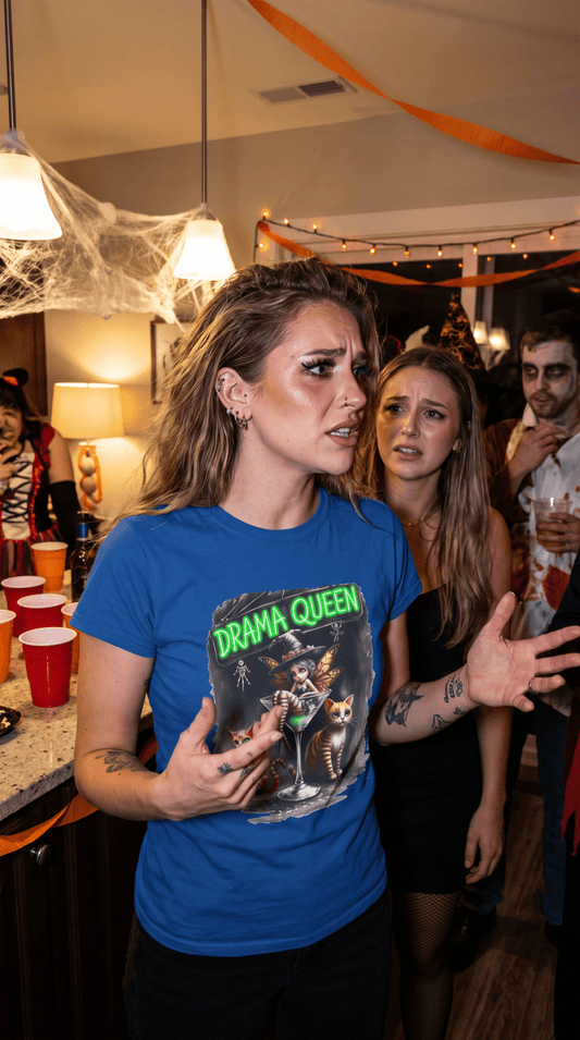 Halloween Fairy - Drama Queen in a Glass - Women's Softstyle Tee - Marijuana Widow