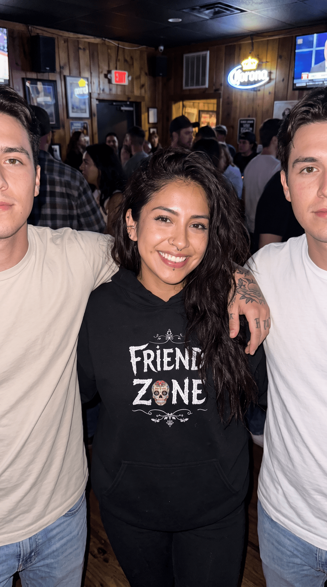 Friend Zone Hoodie — Retro Script Pullover - Marijuana Widow