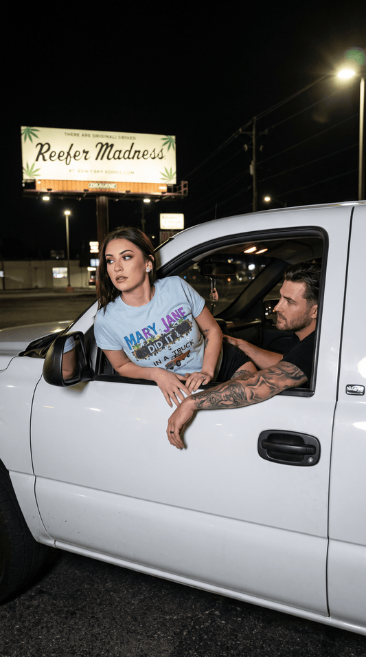 Mary Jane Did It in a Truck - Women's Tee - Marijuana Widow