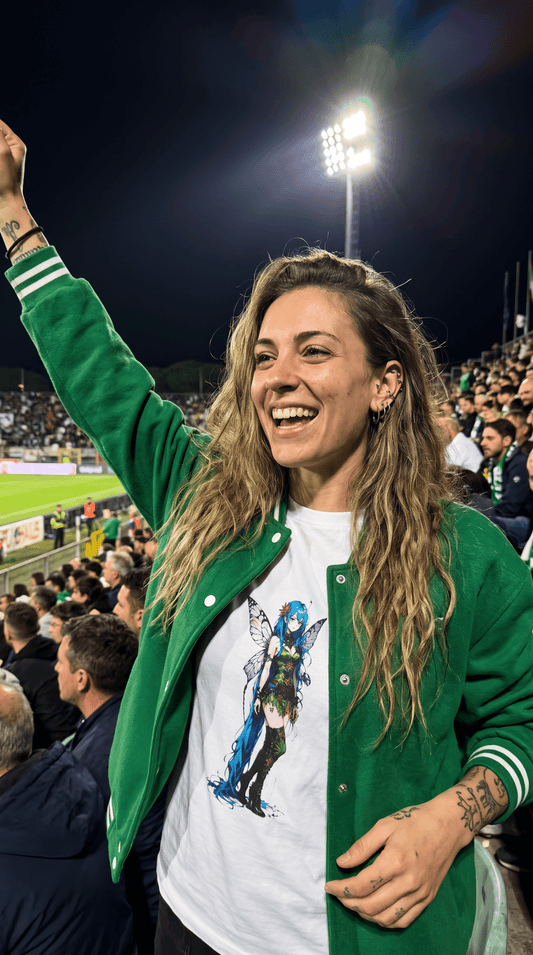 Fairy Anime Girl Graphic Tee — Blue Fantasy Illustration - Unisex T-Shirt - Marijuana Widow