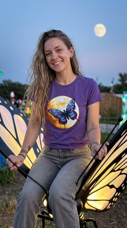 Butterfly Moon - Women's T-shirt - Marijuana Widow