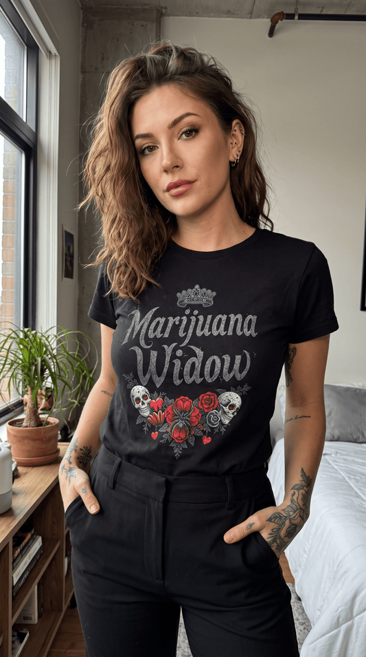 Marijuana Widow "Crowned for Life" Women's Softstyle Tee - Marijuana Widow