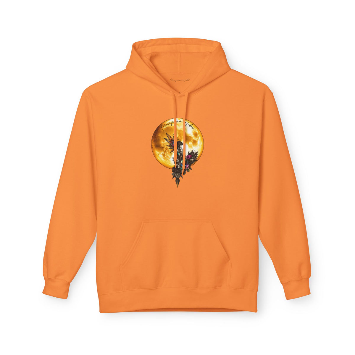 Fairy Moon Hoodie — Girl in the Moon - Fantasy Fairy with Crescent Moon Graphic