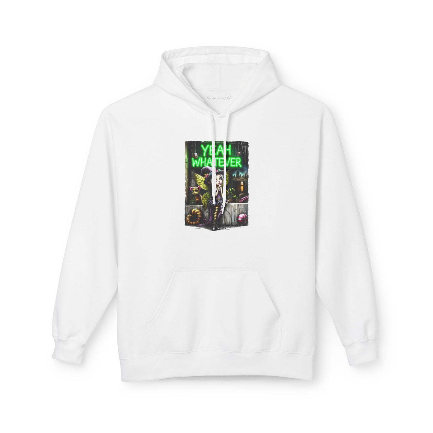 Halloween Fairy - Yeah Whatever - Graphic Unisex Hoodie — Streetwear Pullover