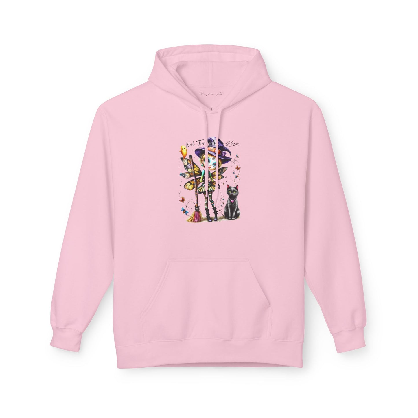 Halloween Fairy - Not Tonight Love - Cat Moonlit Forest Unisex Hoodie