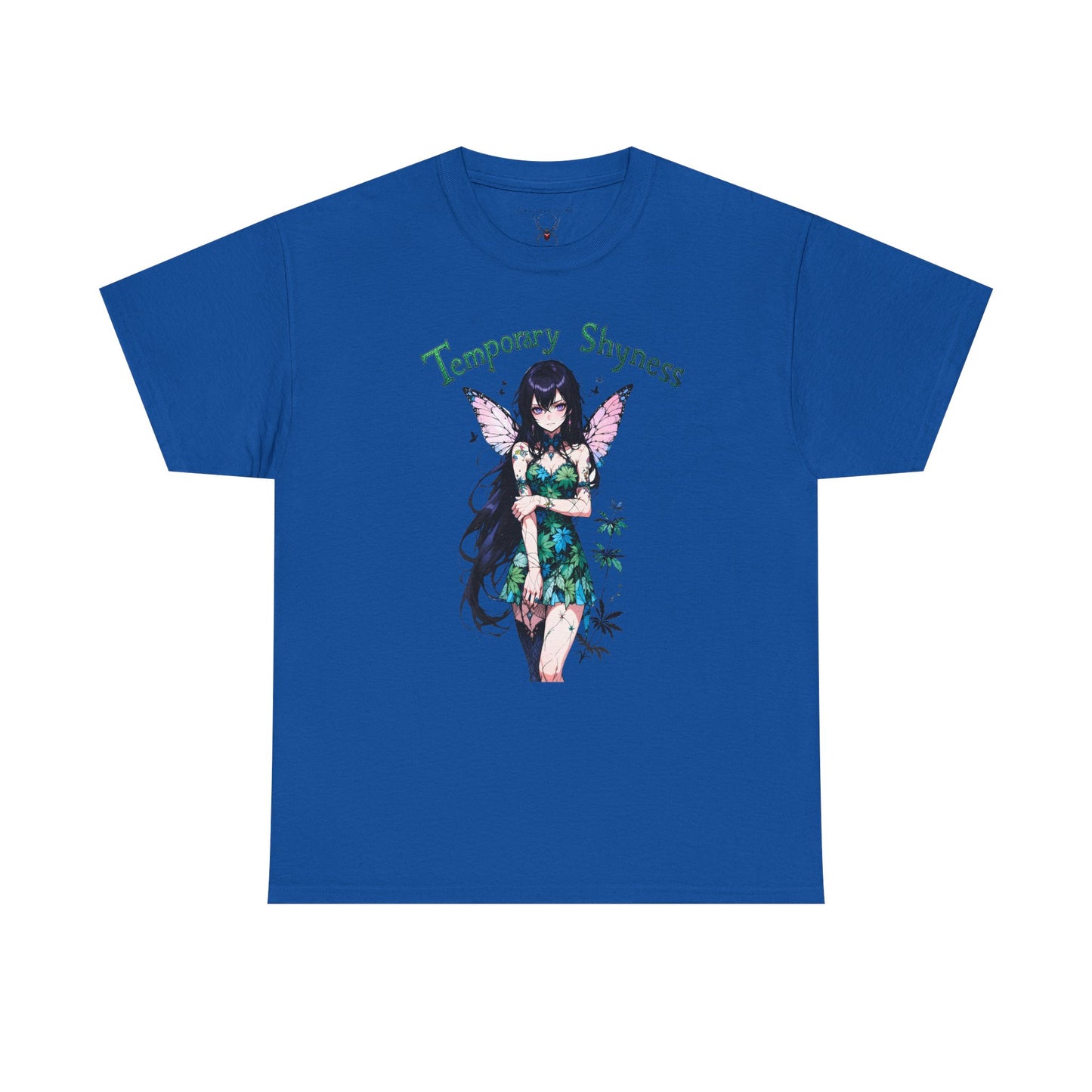 Fairy Anime T-Shirt — Temporary Shyness - Gothic Floral Winged Girl Graphic Tee - Unisex