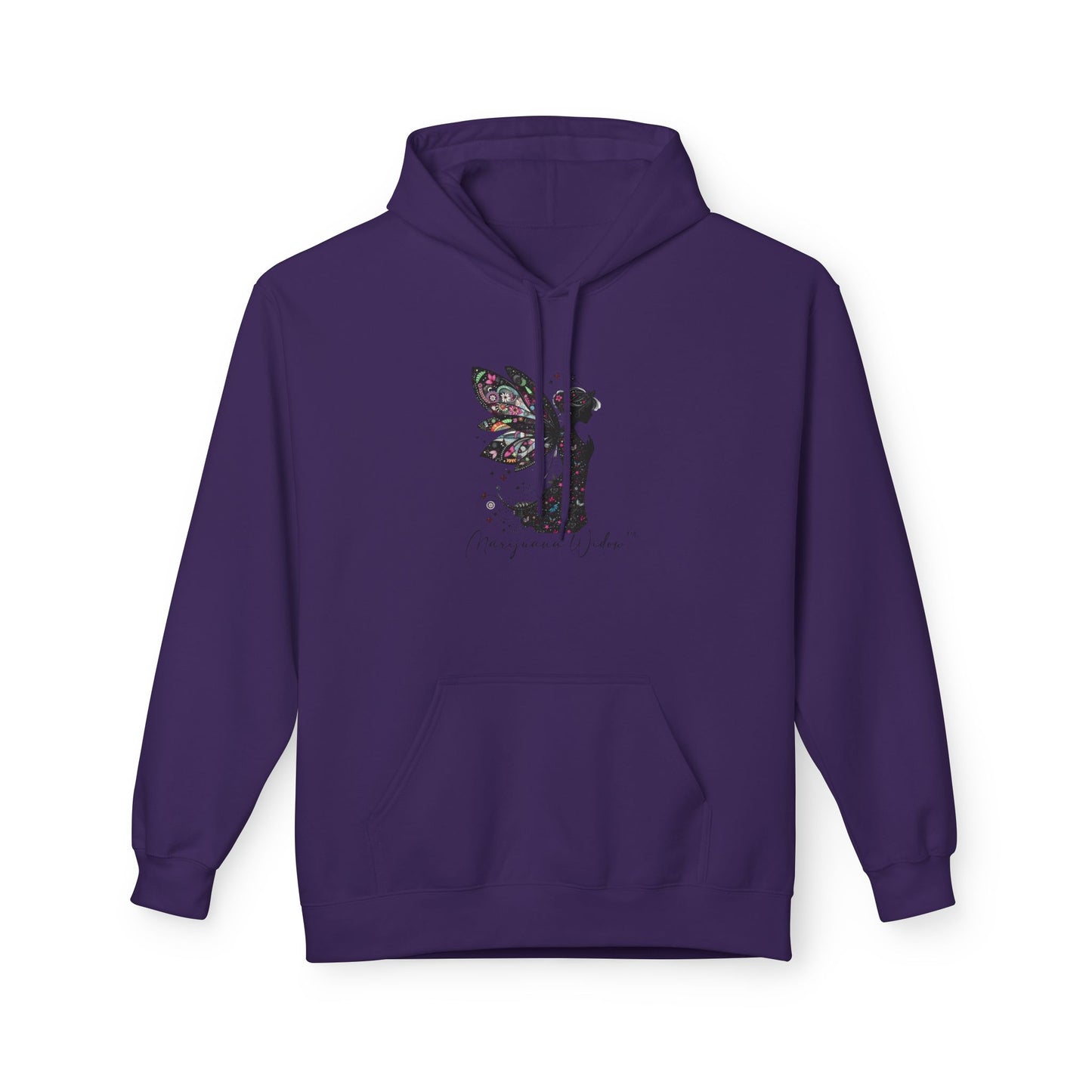 Praying for Peace - Fairy Butterfly Floral Wings Hoodie — Whimsical Butterfly Silhouette Pullover