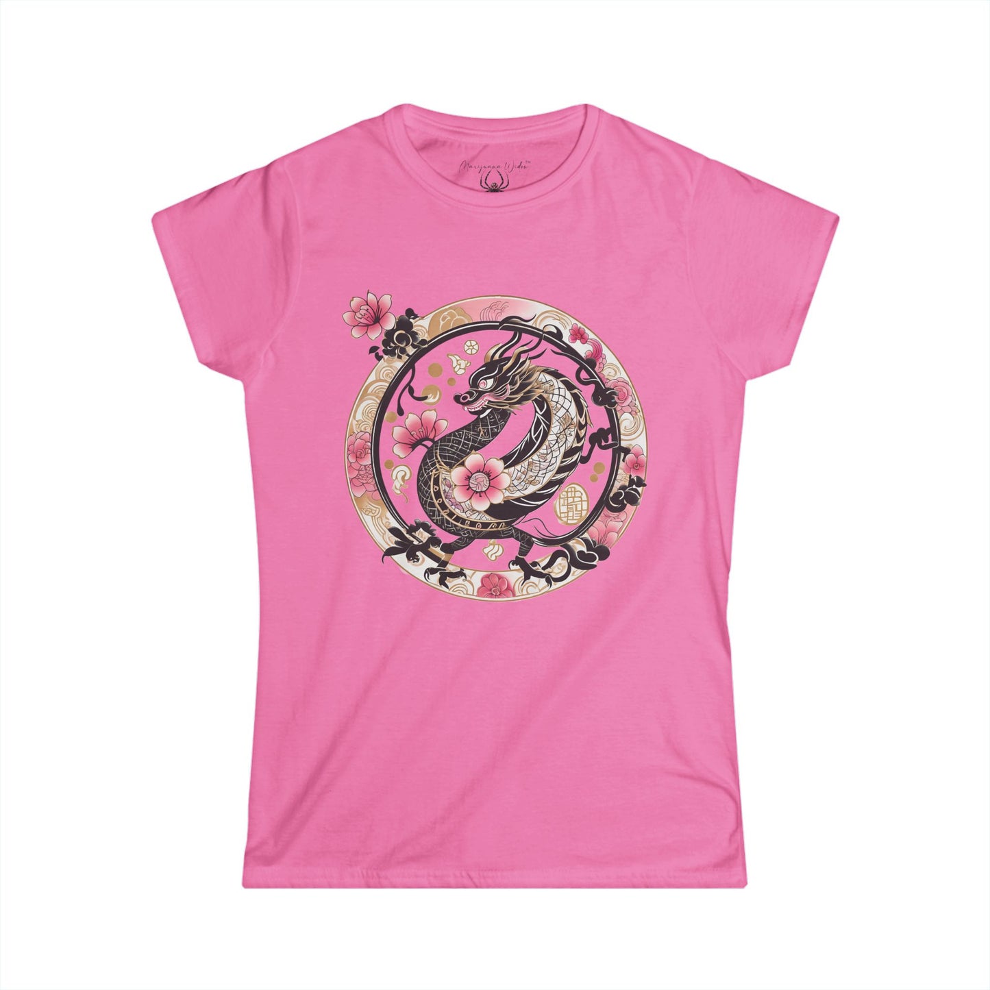 Sakura Dragon Floral Graphic Women's Tee