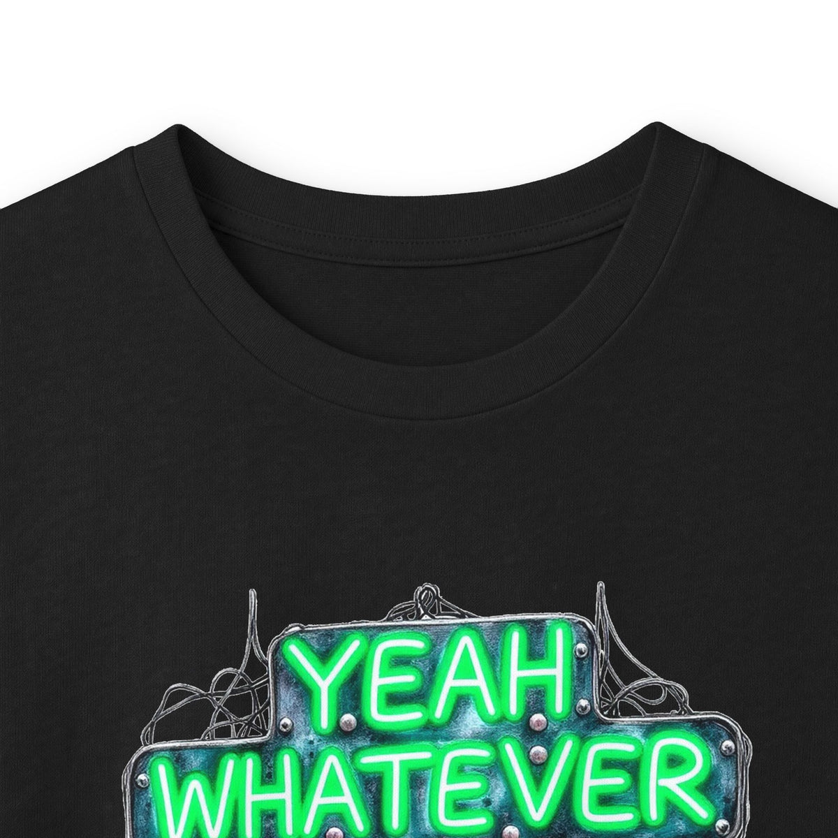 Halloween Fairy - Yeah Whatever - Fairy and Skeleton with Cat - Unisex Long Sleeve Tee - Marijuana Widow