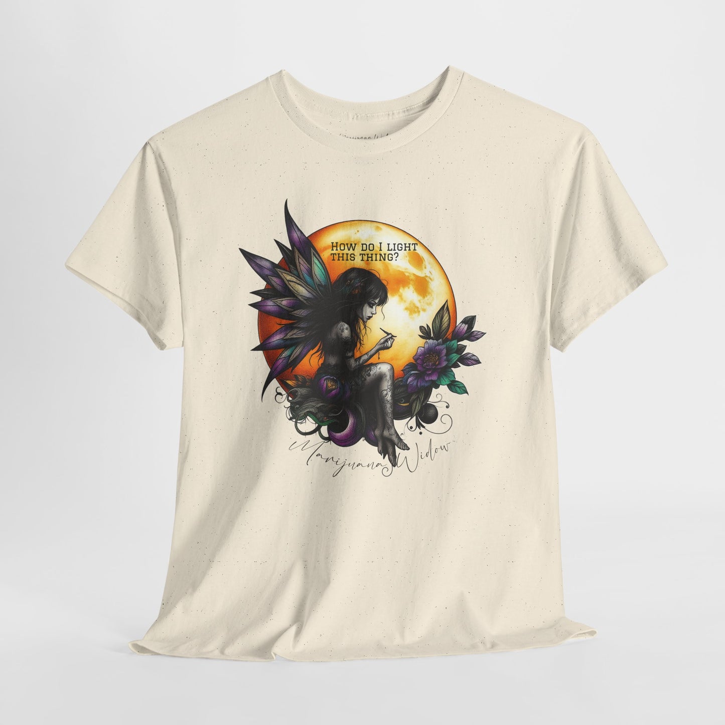 Mary Jane Fairy and Moon - How Do I Light This - Unisex T-shirt