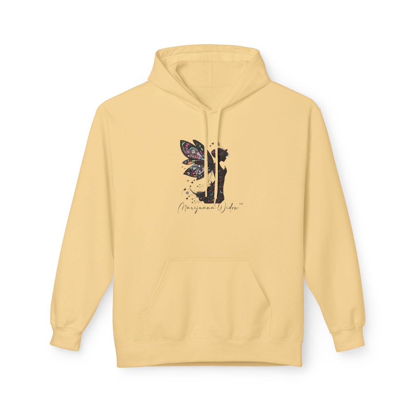 Praying for Peace - Fairy Butterfly Floral Wings Hoodie — Whimsical Butterfly Silhouette Pullover