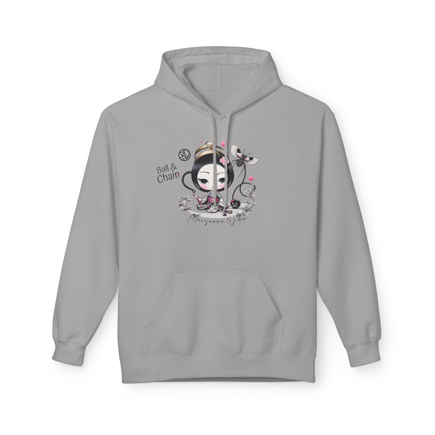 Geisha Angel — Ball & Chain - Kawaii Bamboo Garden Hoodie - Cute Graphic Unisex Sweatshirt