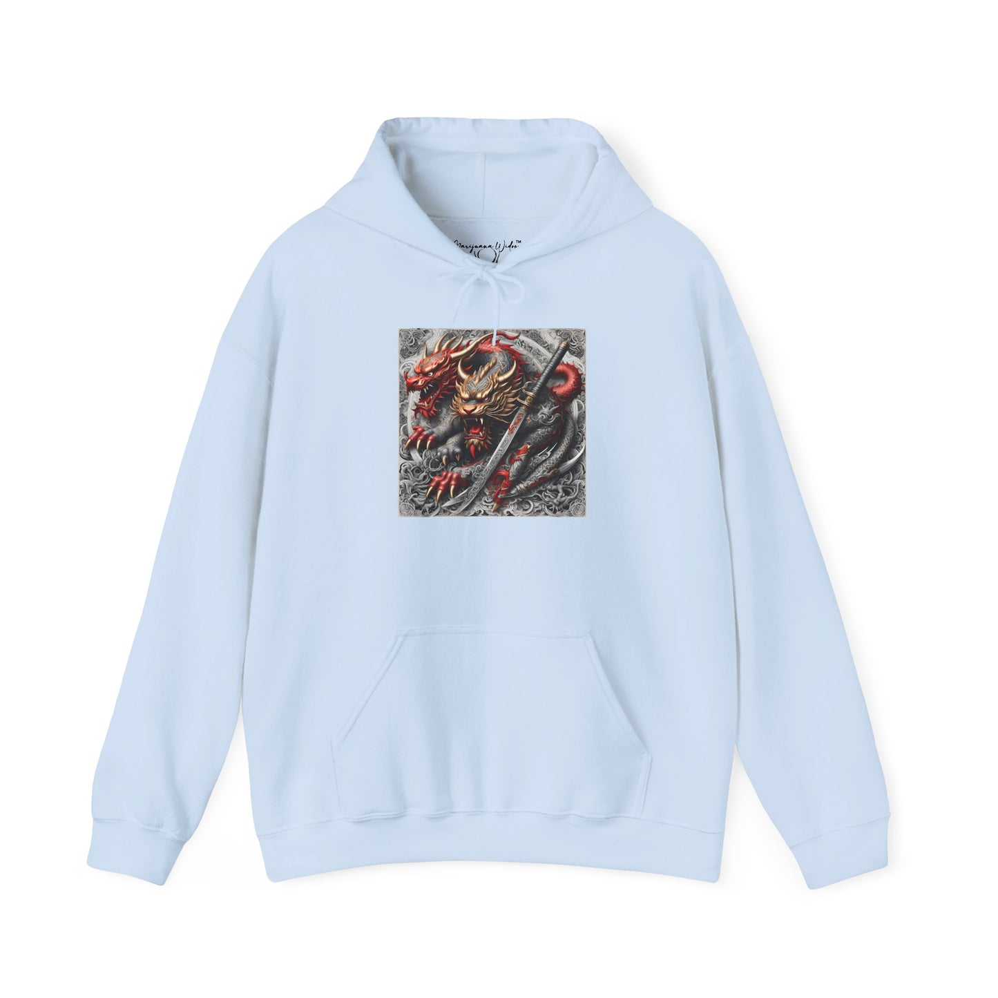 Dragon Warrior Hoodie - Japanese Demon Samurai Graphic Unisex Sweatshirt