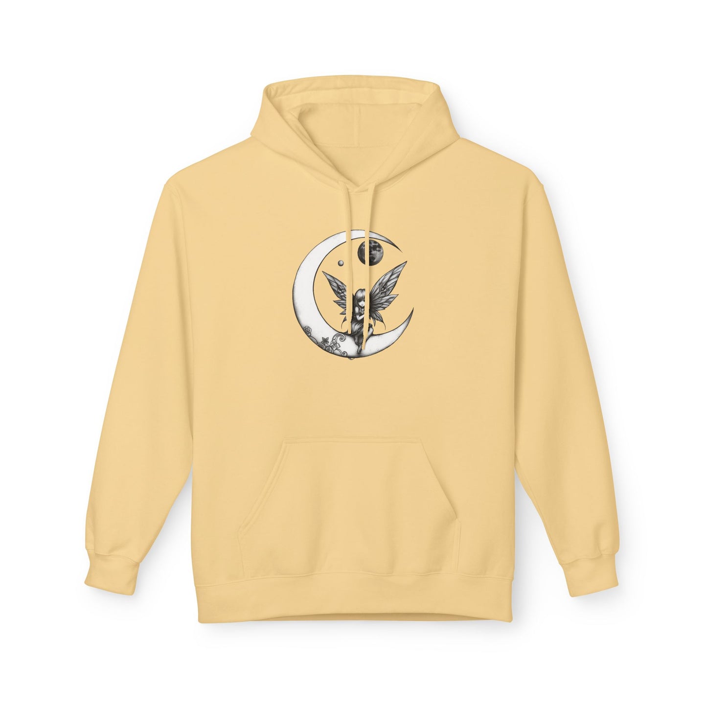 Little Girl in the Moon - Moonlight Fairy Hoodie — Whimsical Nighttime Fantasy Pullover