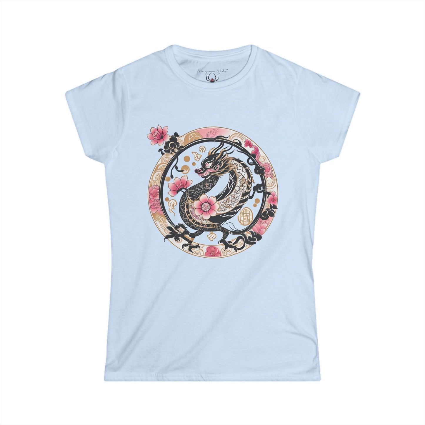 Sakura Dragon Floral Graphic Women's Tee