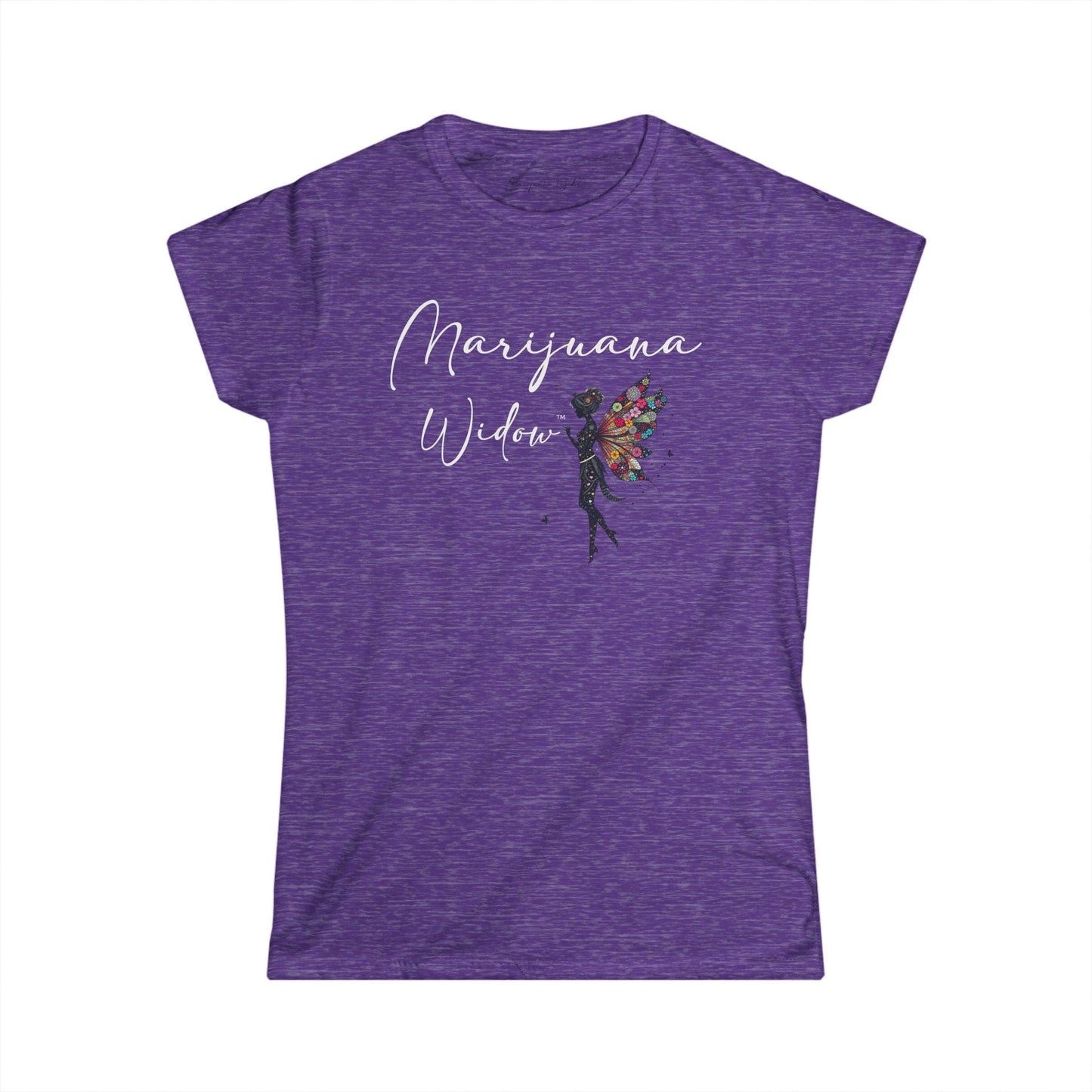 Touch Me - Fairy Butterfly - Floral Fairy Wings Tee — Women's Graphic T-Shirt - Marijuana Widow