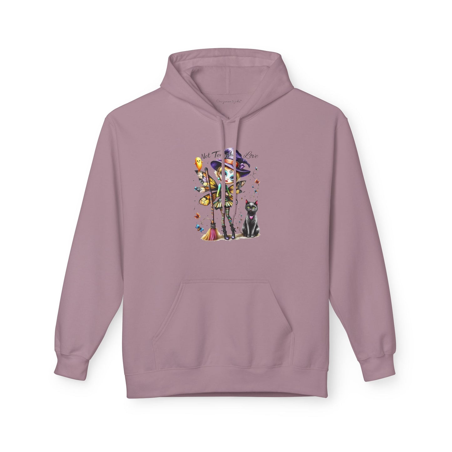 Halloween Fairy - Not Tonight Love - Cat Moonlit Forest Unisex Hoodie