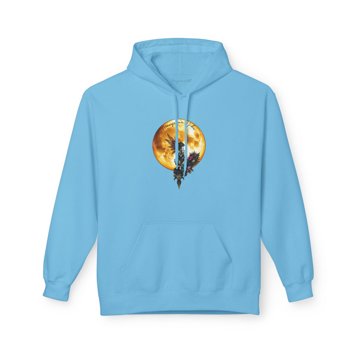 Fairy Moon Hoodie — Girl in the Moon - Fantasy Fairy with Crescent Moon Graphic
