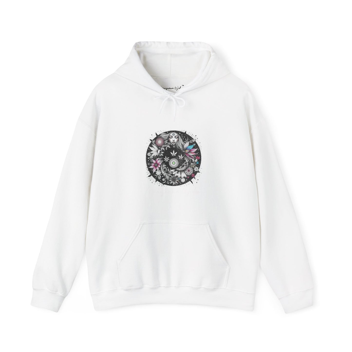 Angel Wings - Angel of Peace — Floral Gothic Spiritual Hoodie