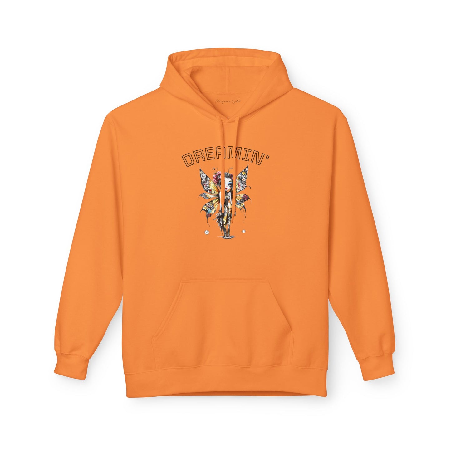 Goth Fairy - Dreamin' Butterfly Hoodie — Vintage Floral Graphic Unisex Pullover