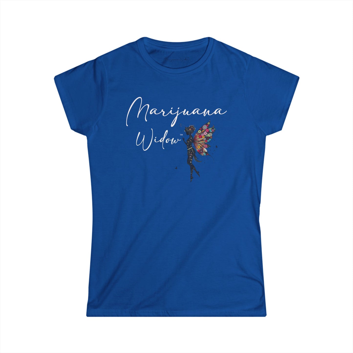 Touch Me - Fairy Butterfly - Floral Fairy Wings Tee — Women's Graphic T-Shirt - Marijuana Widow