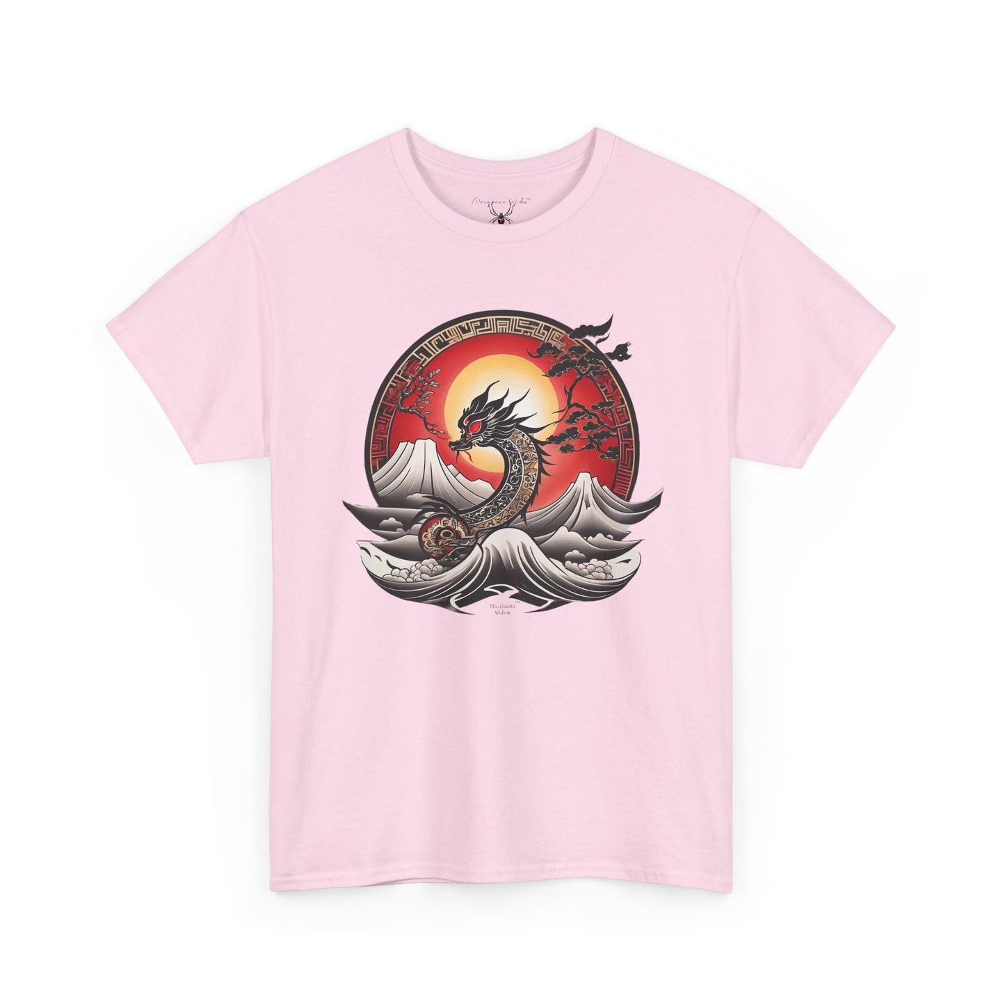 Dragon Rising — Sunset Waves Graphic Unisex T-Shirt