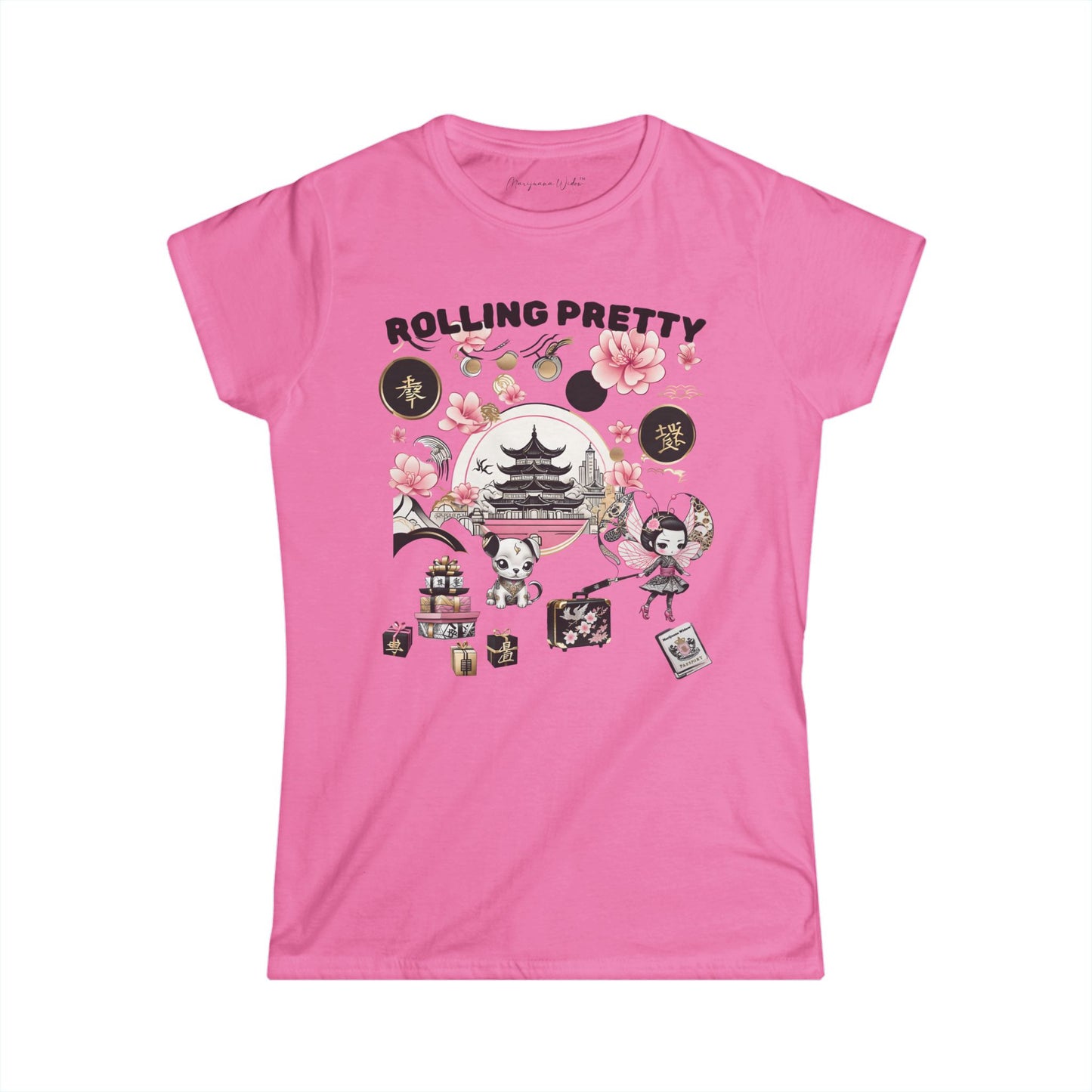 Geisha Angel on Vacation — Rolling Pretty - Women's Tee