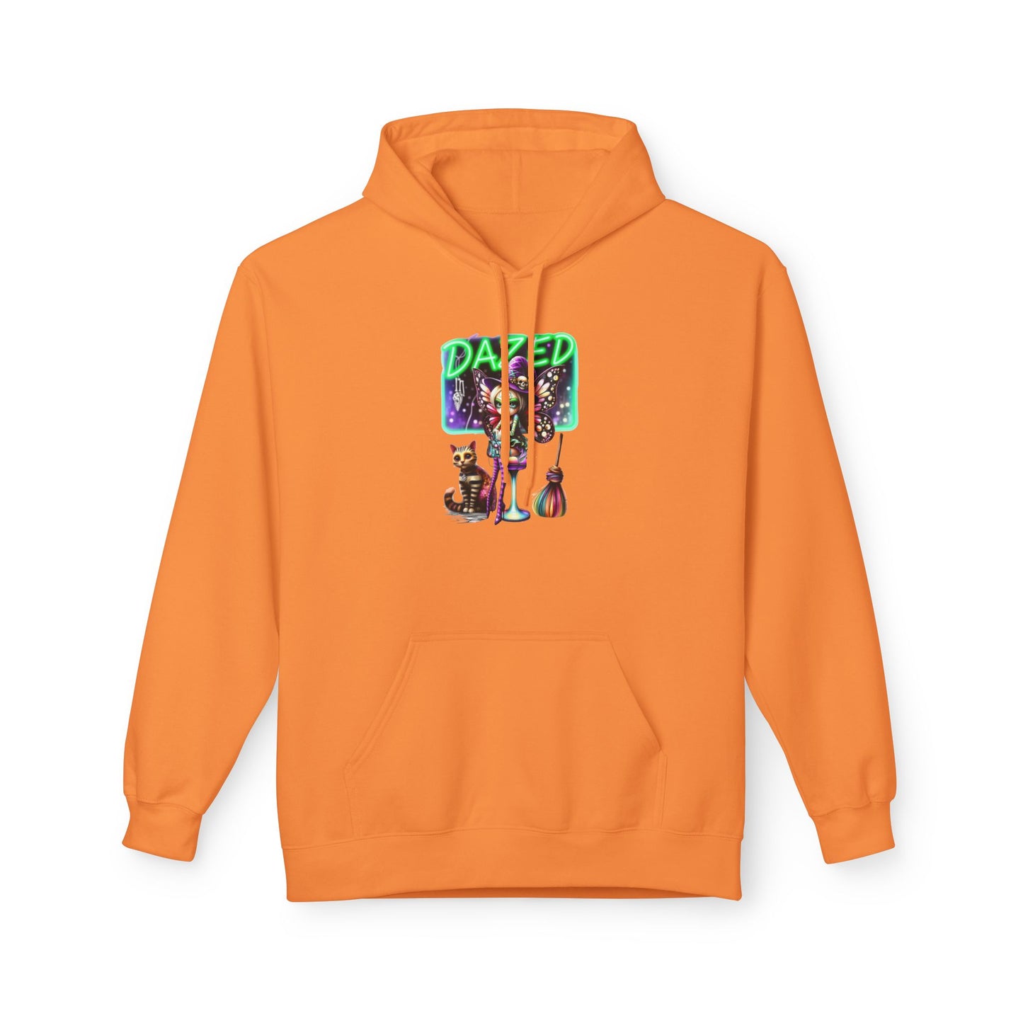 Halloween Fairy - Dazed - Retro Neon Unisex Hoodie - Marijuana Widow