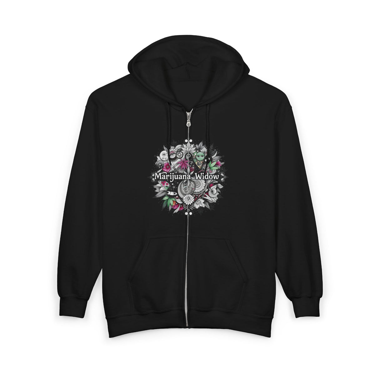 Angel Wings - Just A Girl - Graphic Full-Zip Unisex Sweatshirt