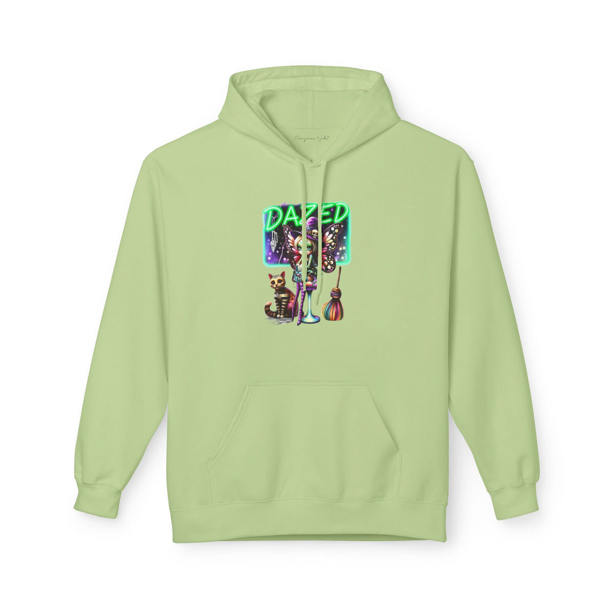 Halloween Fairy - Dazed - Retro Neon Unisex Hoodie - Marijuana Widow