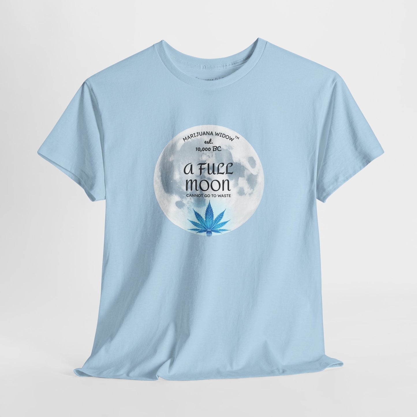Full Moon Marijuana Flower - Unisex T-shirt