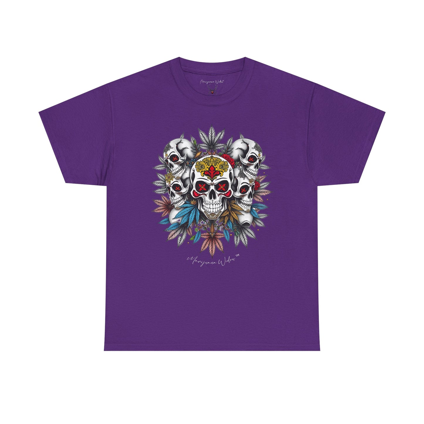 Dia de Los Muertos - Golden Skulls - Black Red Gold - Unisex T-shirt