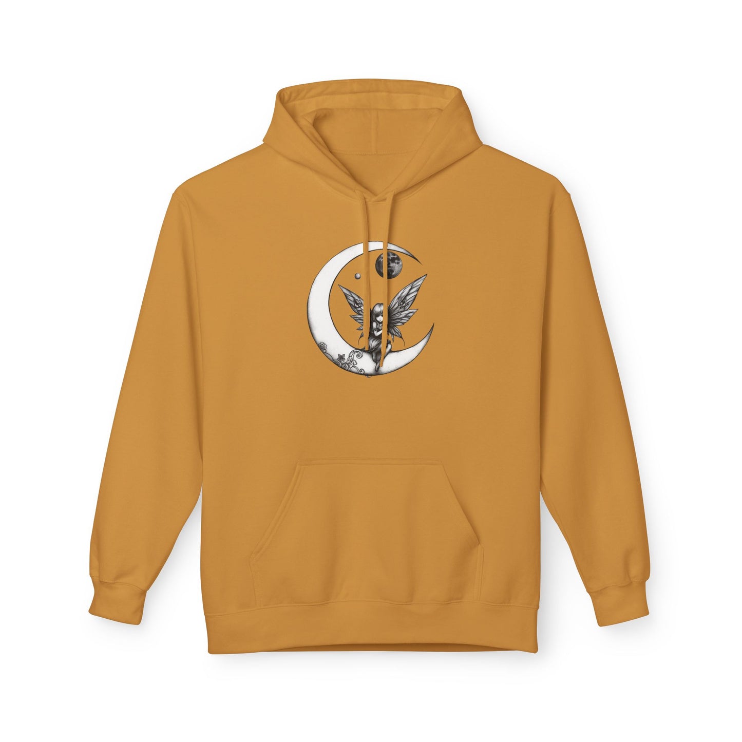 Little Girl in the Moon - Moonlight Fairy Hoodie — Whimsical Nighttime Fantasy Pullover