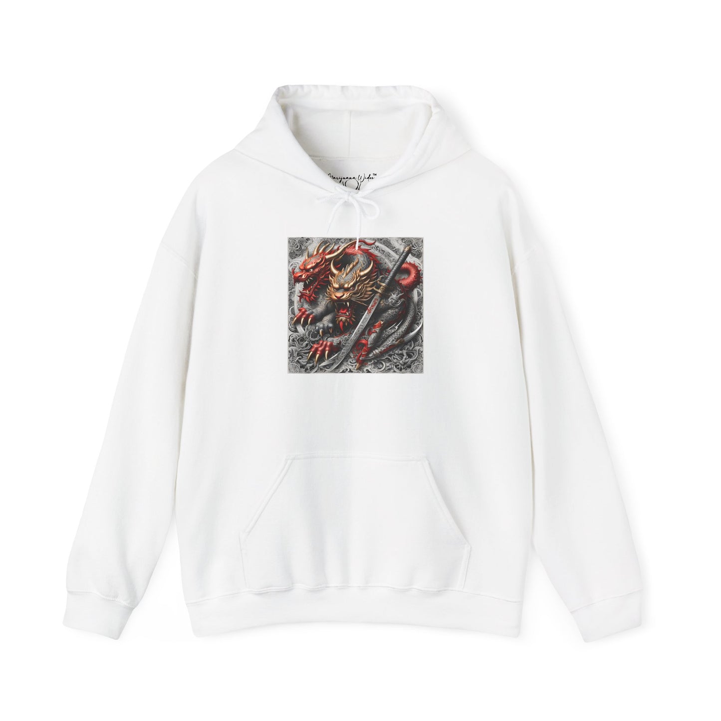 Dragon Warrior Hoodie - Japanese Demon Samurai Graphic Unisex Sweatshirt
