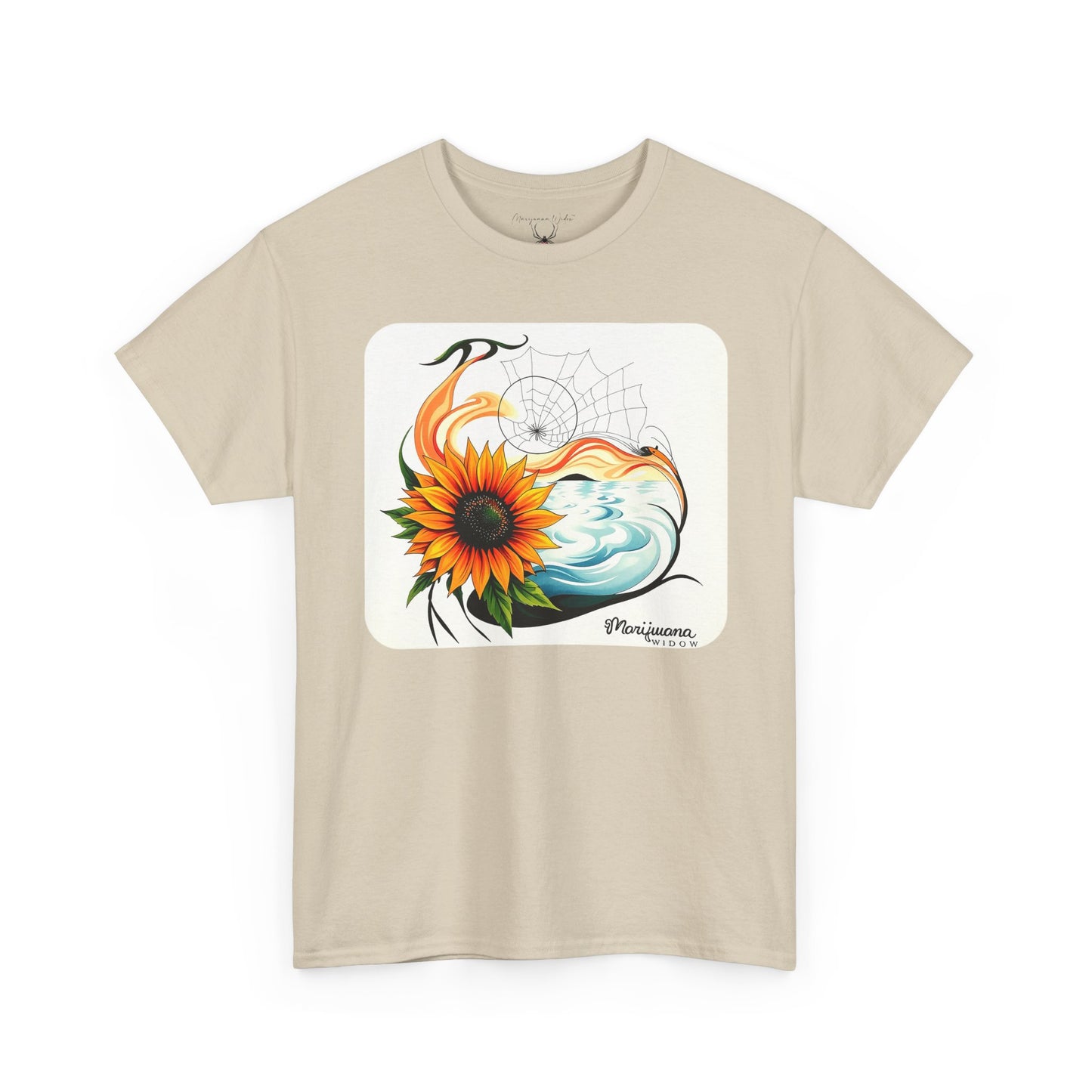 Sunflower Wave T-Shirt — Dreamcatcher Ocean Floral - Unisex T-shirt