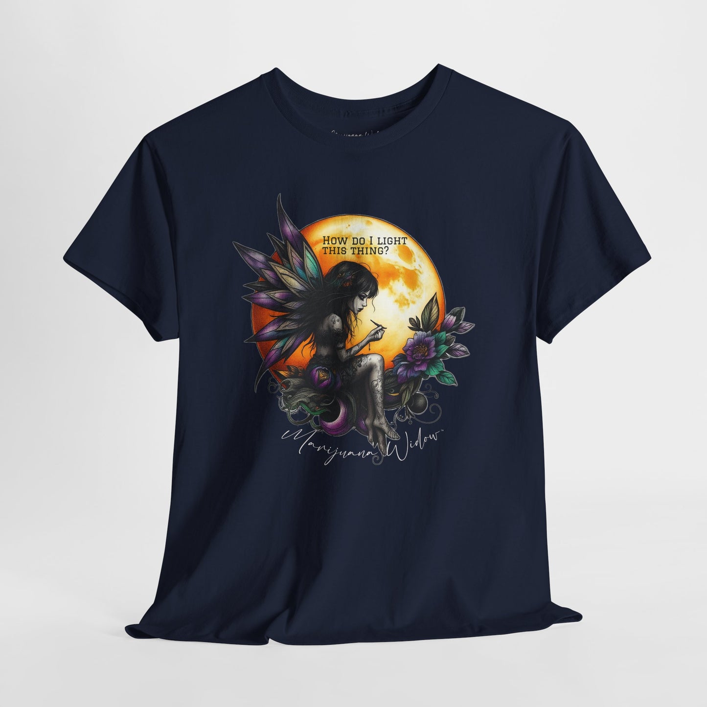 Mary Jane Fairy and Moon - How Do I Light This - Unisex T-shirt