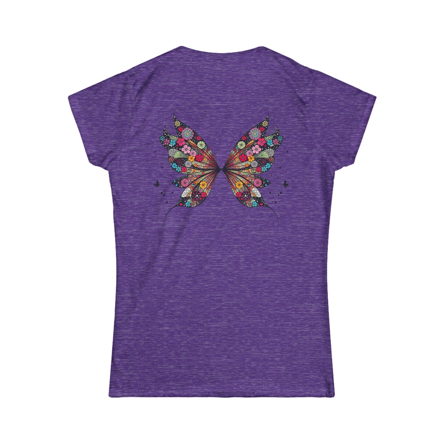 Touch Me - Fairy Butterfly - Floral Fairy Wings Tee — Women's Graphic T-Shirt - Marijuana Widow