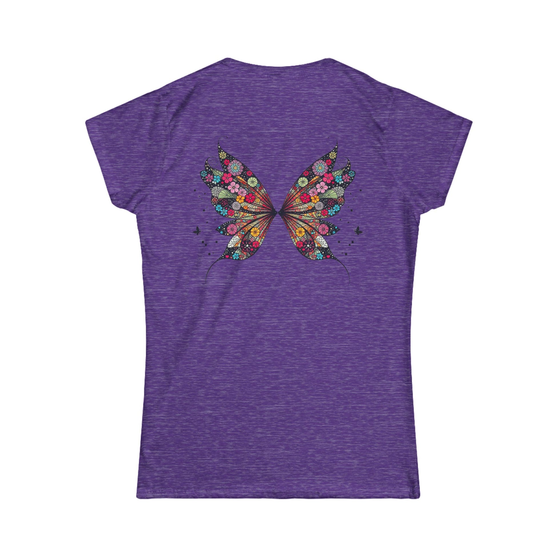 Touch Me - Fairy Butterfly - Floral Fairy Wings Tee — Women's Graphic T-Shirt - Marijuana Widow