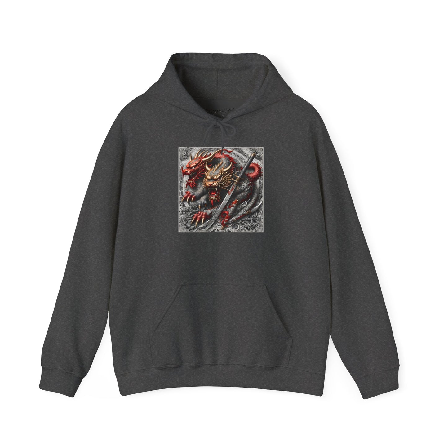 Dragon Warrior Hoodie - Japanese Demon Samurai Graphic Unisex Sweatshirt