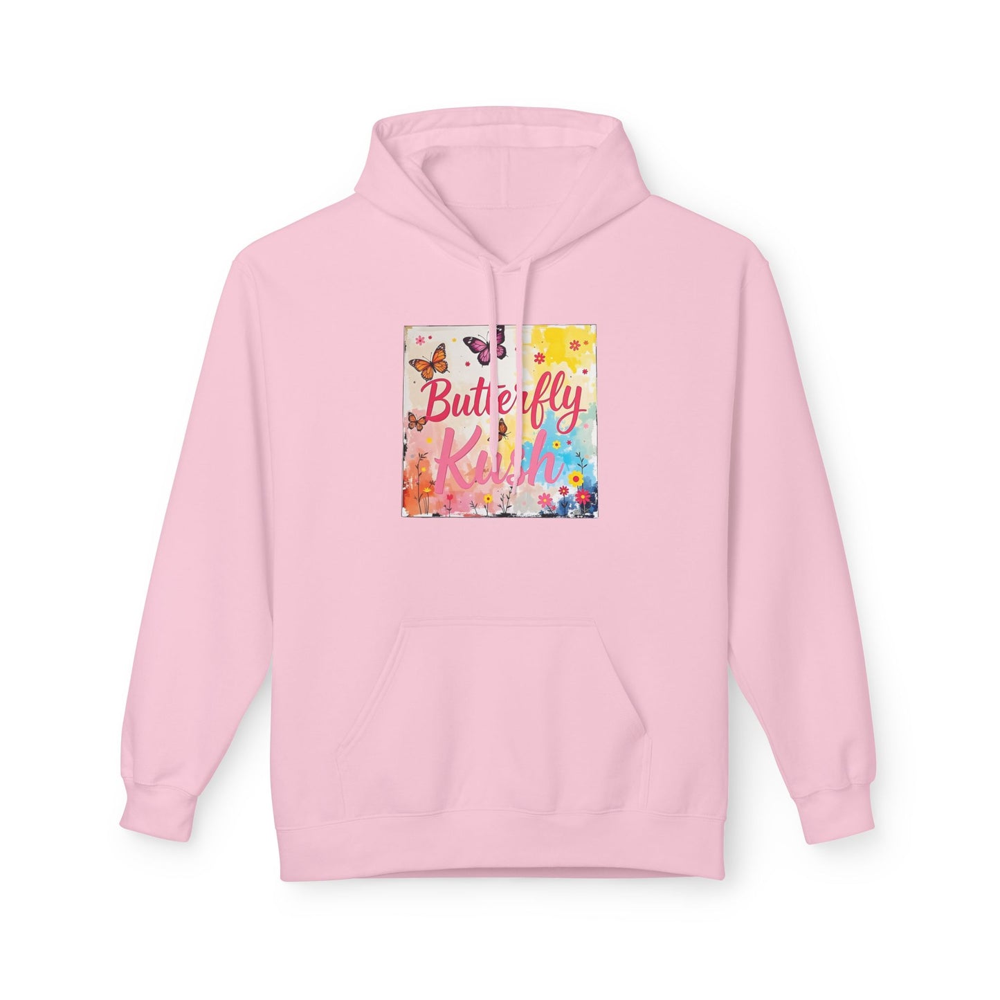 Butterfly Kush Hoodie - Floral Watercolor Comfort Sweatshirt