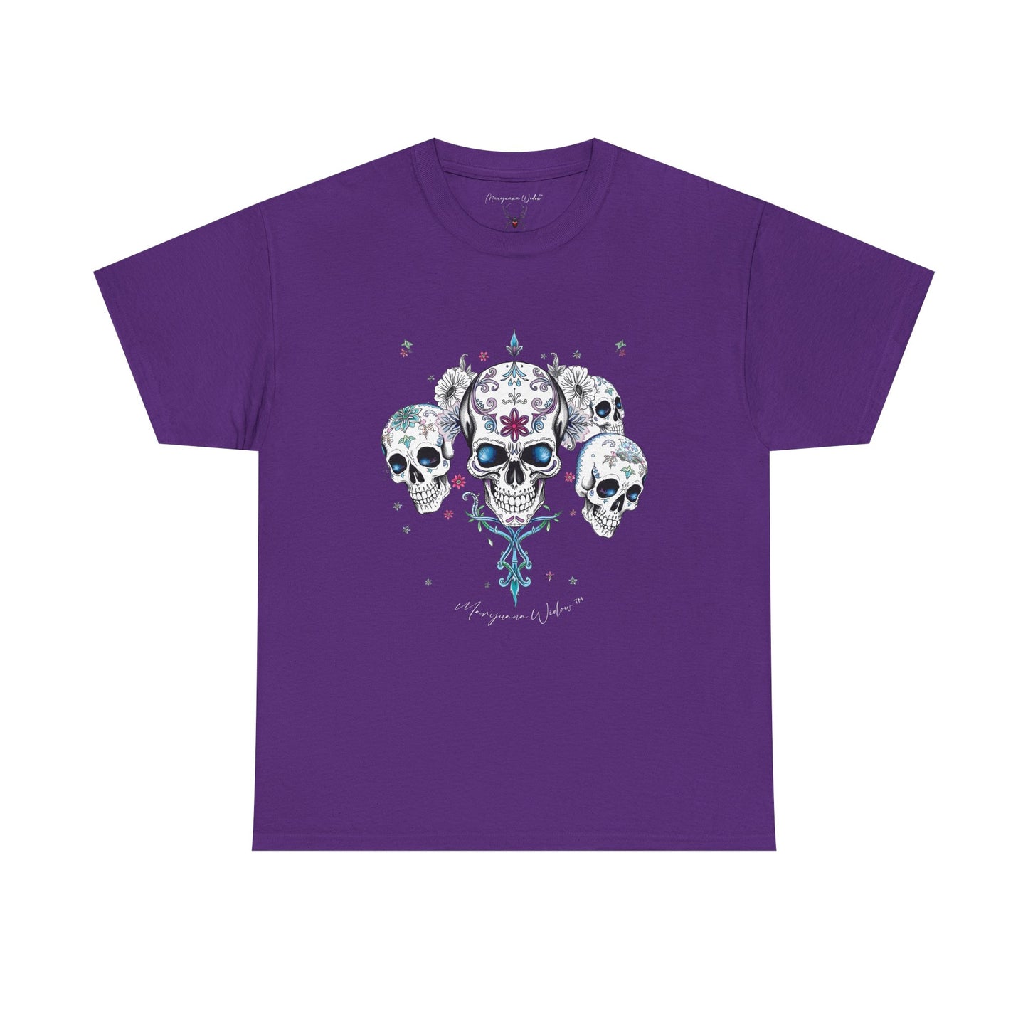 Dia de Los Muertos - Skulls - Blue Pink Green - Unisex T-shirt