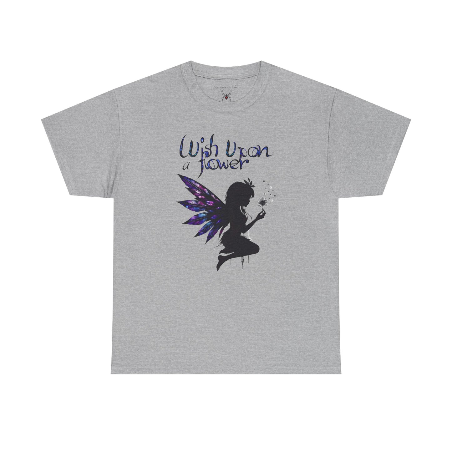 Dandelion Fairy Silhouette T‑Shirt — Wish Upon a Flower Magical Fantasy - Unisex T-shirt