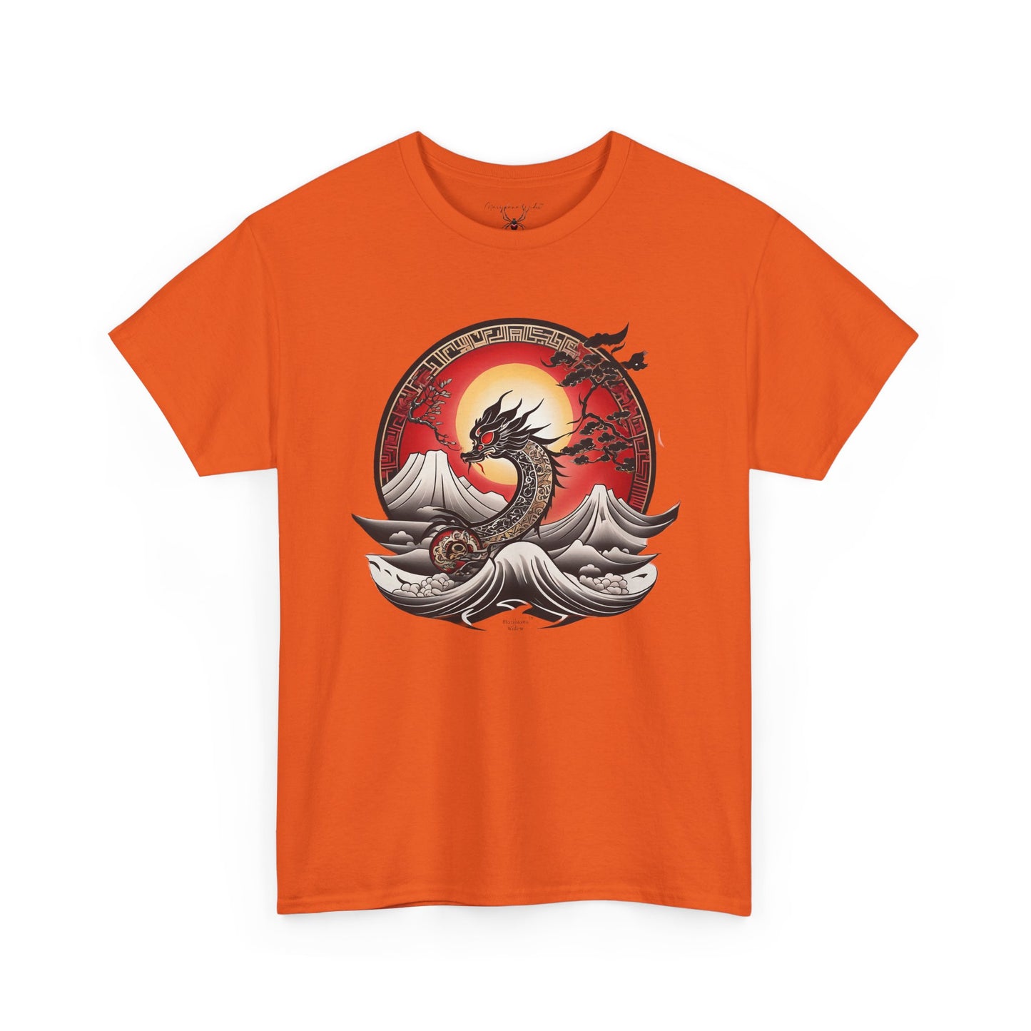 Dragon Rising — Sunset Waves Graphic Unisex T-Shirt