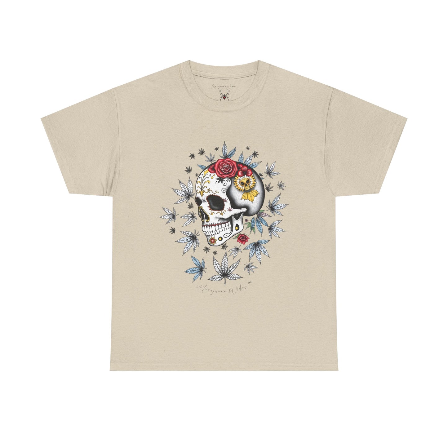 Dia de Los Muertos - Skull - Black Red Gold - Unisex T-shirt